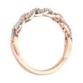 thumbnail image 2 of 1/3 Carat Diamond Twisted Wedding Band Ring in 10K Rose Gold (Ring Size 6.5), 2 of 6