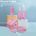 thumbnail image 4 of 9 piezas niños educativos preescolar cepillo de dientes juguetes Modelo de dientes Modelo de cepillado Playset Plastic Toddler Operacional Habilidad Cosplay Set Pink Inevent FN001292-01, 4 of 7