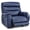 Navy Blue, variant on MCombo 27‘’ Extra Wide Oversized Power Recliner Chair for Big Tall Adults, Faux Leather, Navy Blue