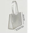 thumbnail image 4 of Clear Jelly Tote Bag for Women, Candy Color Translucent Tote Waterproof & Lightweight Beach Minimalist Aesthetic Purse, Casual Shoulder Bag for Summer, 4 of 8