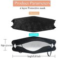thumbnail image 5 of Adult Disposable Face Mask Real 13-ply Face Bandana Adjustable Nose Strap Breathable A, 5 of 5