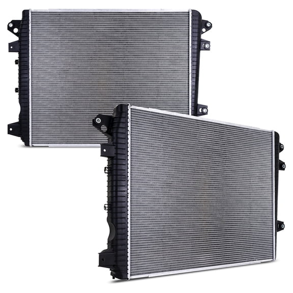 Replacement Radiator, Compatible with Chevrolet Silverado 6.6L Duramax 2017-2019