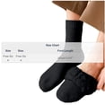 thumbnail image 3 of SYMOID Mens Fuzzy Crew Socks Fleece Lined Thermal Warm Winter Socks for Cold Weather, Black, 3 of 5