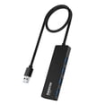 thumbnail image 1 of Concentrador USB de 4 puertos, concentrador USB 3.0, divisor USB ultrafino para MacBook Pro/Air, adaptador multipuerto de 5 Gbps para iMac Pro, Xbox, PS4, Dell, HP, Surface Pro, portátiles,, 1 of 8