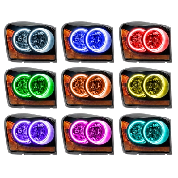 For 2004-2006 Dodge Durango SMD Headlights - Black Oracle