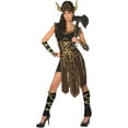 thumbnail image 2 of Morph Womens Ladies Viking Barbarian Warrior Princess Halloween Costume Halloween Brown L, 2 of 4