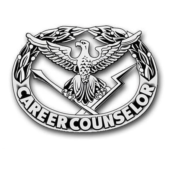 3.8 Inch Army Counselor Badge Vinyl Transfer Decal