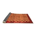 thumbnail image 2 of Ahgly Company Indoor Rectangle Checkered Orange Modern Area Rugs, 8' x 10', 2 of 4