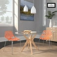 thumbnail image 6 of LeisureMod Dining Chair with Molded Polypropylene Seat and Chrome Legs Tree-Inspired Cutout Back Design Stackable for Modern Home, Kitchen, Cafes Asbury Collection, 6 of 9