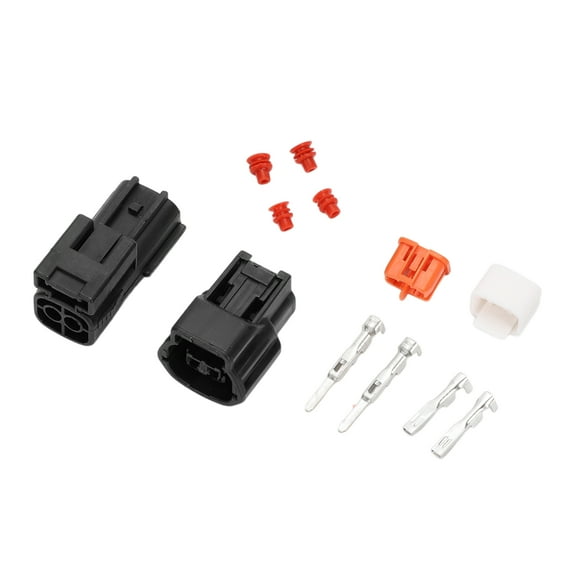 Unique Bargains 2 Pin Engine Water Temperature Sensor Connector Plug Male Female Wire Terminal Connector for Nissan 1Set