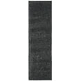 thumbnail image 2 of SAFAVIEH August Carlene Solid Plush Shag Runner Rug, Charcoal, 2'3" x 8' - Modern Design, Charcoal, Non-Shedding & Easy Cleaning, Ultra Plush Thick Pile, Ideal for Living Room, Bedroom, 2 of 9