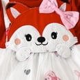 thumbnail image 4 of Esaierr 2PCS Newborn Girls Print Splice Dress for Girls Bow Dress Spring Autumn Long Sleeve Tulle Dress for 0-18M, 4 of 5