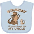 thumbnail image 3 of Inktastic Someday I'll Rock a Beard Like My Uncle-bearded Dragons Boys or Girls Baby Bib, 3 of 4