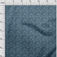 thumbnail image 2 of oneOone Georgette Viscose Chocolate Brown Fabric Triangle Geometric Craft Projects Decor Fabric Printed By The Yard 42 Inch Wide, 2 of 5