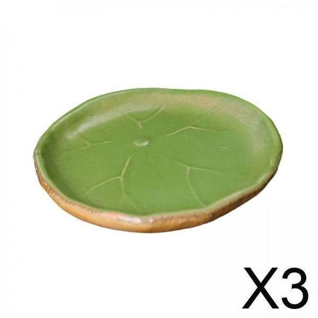 3 Bandejas De Adorno Para Mascotas Con Forma De Hoja De Loto, Bandeja Para Servir Para Mesa, Restaurante Y Oficina