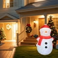 thumbnail image 5 of Christmas Inflatable Snowman 45 Inches Outdoor LED Lighted Decoration with Blower Included Waterproof PVC Material Holiday Yard Decor for Party Festival, 5 of 7