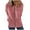 Pink, variant on Fesfesfes Coat for Women Casual Solid Hooded Long Sleeve Zipper Drawstring Shirts Tops Coat