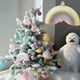 thumbnail image 1 of Set de adornos arcoíris para árbol de Navidad | Decoraciones navideñas de plástico indestructibles para árboles y escaparates | Adornos vibrantes con forma de arcoíris | Pack de 4 3,93x2,36 pulgadas, 1 of 6