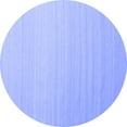 thumbnail image 1 of Ahgly Company Indoor Round Abstract Blue Contemporary Area Rugs, 6' Round, 1 of 4