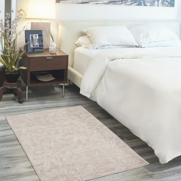 Nourison Whimsicle Botanical Bohemian Pink 3' x 5' Area Rug, (3'x 5')