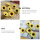 thumbnail image 2 of 20 piezas de flores de seda artificiales cabezas de girasol simulación de hogar flores decorativas, 2 of 6