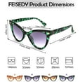 thumbnail image 6 of FEISEDY Cat Eye Sunglasses Fashion Sunglasses Trend Glasses for Men and Women B2563, 6 of 6