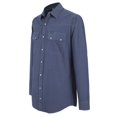 thumbnail image 3 of Camisa Vaquera Wrangler Hombre Manga Larga G434 azul marino CH, 3 of 6
