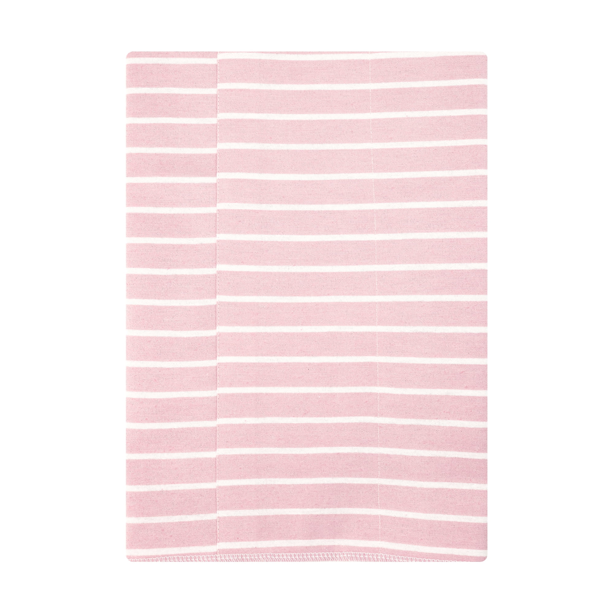 Hudson Baby Unisex Baby Cotton Poly Flannel Burp Cloths, Soft Pink Floral, One Size
