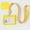 Yellow, variant on Lloopyting Card Sleeves Lanyards for Id Badges Double-Sided Transparent Employee Work Card Holder Employee Plastic Id Card Black 15*10*2cm