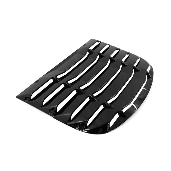 Geelife Fits 20-23 Tesla Model Y Rear Window Louver Sun Shade Cover Vent Gloss Black 2PC