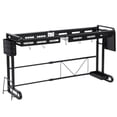 thumbnail image 1 of Kitchen Shelf, Storage Rack, Iron Telescopic Sturdy Structure Kitchen Accessory For Home Cutting Boards, Pot Covers, Dishes, 1 of 8