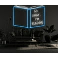 thumbnail image 4 of Go Away I'm Reading Neon Sign, Bookish Wall Art Decor, 4 of 4