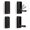 Black, variant on HonorHut 4 Pack Folding Coat Hooks Retractable Wall Hook Invisible Wall Mounted Hangers for Bedroom Bathroom Entryway Closet Black