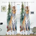 thumbnail image 2 of Tiger Christmas Trees Gifts Black Out Curtains 84 Inch Length for Bedroom Living Room Windows 2 Panels Set, 2 of 6