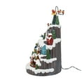thumbnail image 4 of FG Square Santa Hill Town Train Mountain Animated with LED Lights Christmas Village 10" x 10" x 17.5", 4 of 6