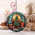 thumbnail image 6 of OAVQHLG3B Christmas Ornament, Stained Glass Christmas Acrylic Round Pendant Christmas Nativity Scene Ornaments Christmas Tree Decoration Birth of Jesus Christian Decor, 6 of 6