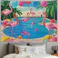 thumbnail image 2 of Orinice Tapestry Living Room Tapestry Flamingos and Swimming Pools Bedroom Wall Decoration Fashion Decoration Tapestry Aesthetic, 2 of 6