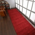 thumbnail image 1 of Glitzy Rugs UBSLSM111L0026G46 2 ft. 8 in. x 8 ft. Hand Knotted Gabbeh Solid Silk Mix Runner Area Rug, Red, 1 of 6