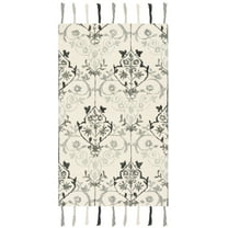 SAFAVIEH Suzani Sandra Geometric Wool Area Rug, Ivory/Grey, 3' x 5'