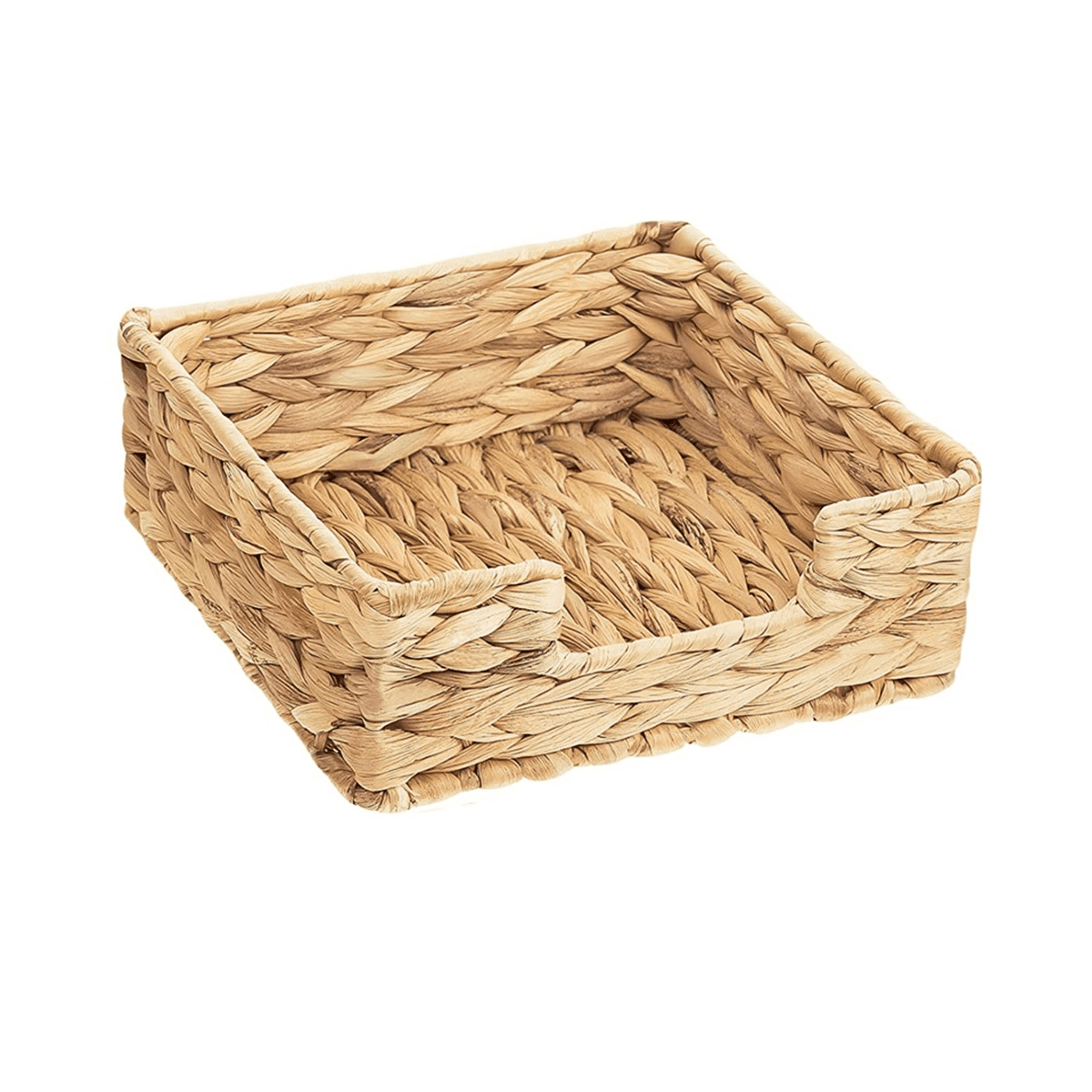 2PCS Bathroom Disposable Guest Towel Holder Long Seagrass Woven Rattan Wicker Table Hand Guest Towel Basket L