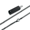 thumbnail image 5 of Vnox Urn Necklace for Ashes, Rhinestone Vertical Bar Cremation Keepsakes Necklace for Ashes, Black Stainless Steel Urn Jewelry for Men, 5 of 7
