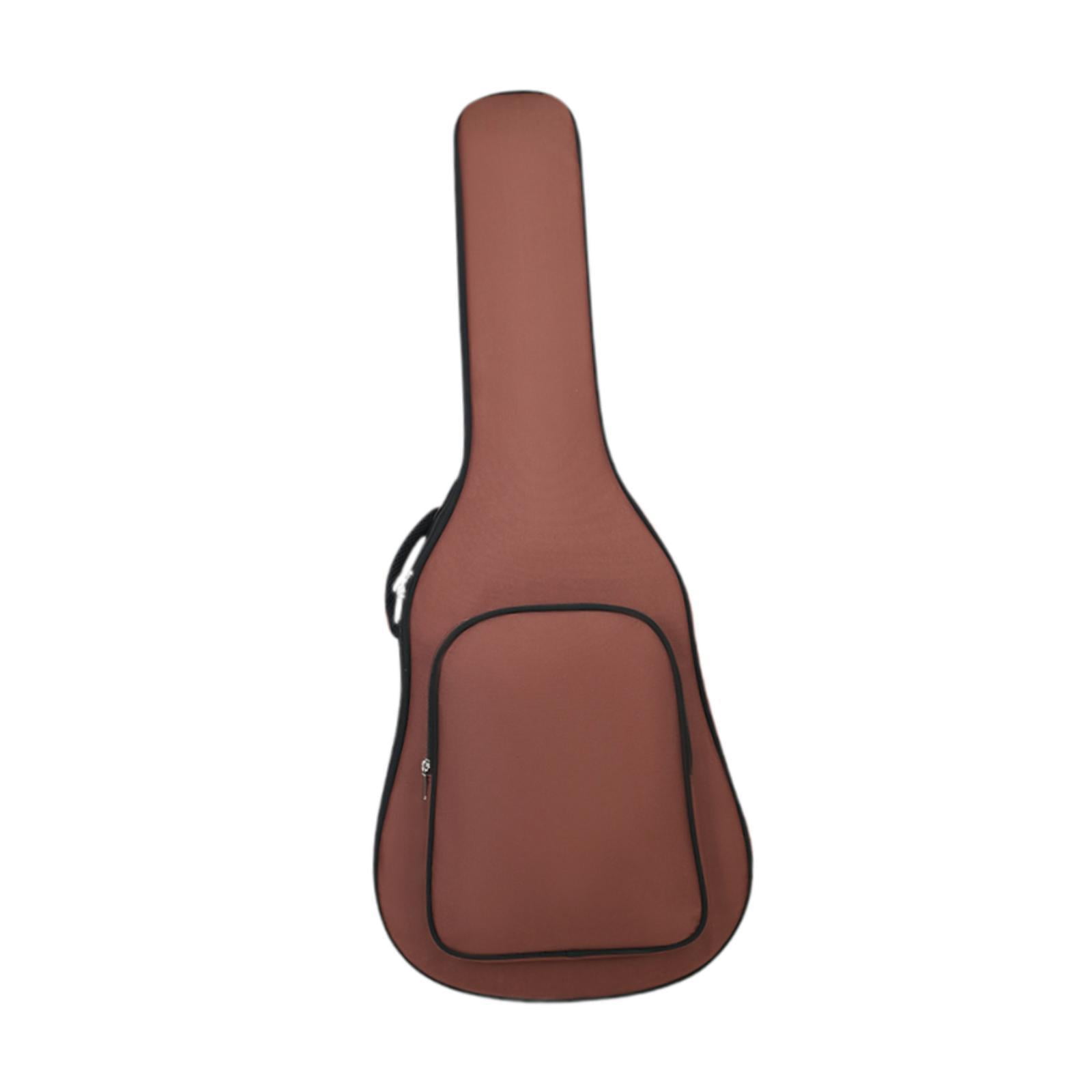 yotijay Electric Guitar Bag 40inch 41inch with Side Handle Thick Padding Travel Case Brown