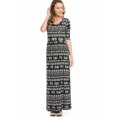 thumbnail image 1 of Sassy Apparel Women's Stylish Pattern Design Maxi Dress, 1 of 3
