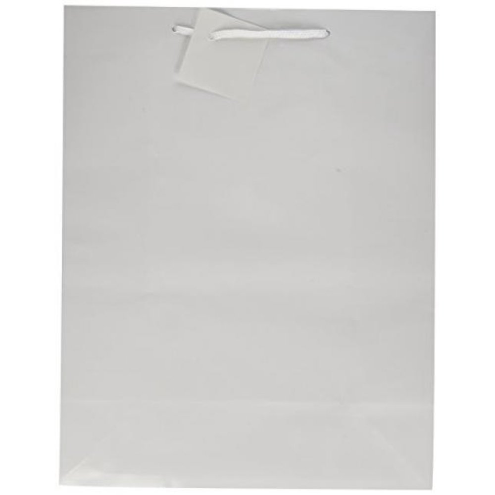 Large White Gift Bags Party Supplies 12 Pieces