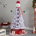 thumbnail image 3 of Nearly Natural 6.5' Snowman Artificial Christmas Tree with 804 Bendable Branches, 3 of 4