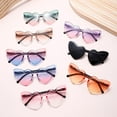 thumbnail image 4 of Kids Heart Shape Sunglasses - Fashionable Gradient Lenses, Comfortable Fit, UV Protection, 4 of 8