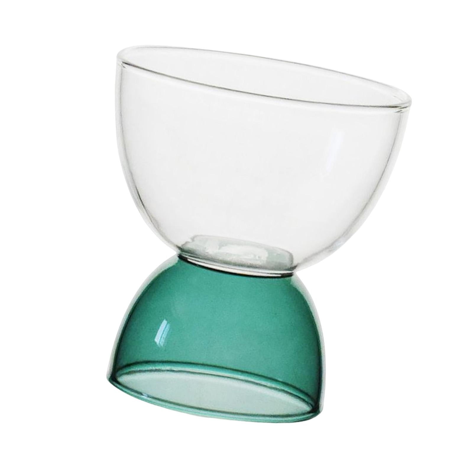 Beveled Glass Bowl Salad Container Household Food Bowl  Appetizer Platter Clear Glass Bowls Dessert Plates Glass Vegetable Container  Fruits Container Glass Dessert Bowl Fruit Bowl ( Color : Green 