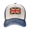 thumbnail image 2 of British Flag Natural Distressed Baseball Cap Dad Hats for Men Women Vintage Trucker Hat Low Profile Ball Caps, 2 of 2