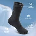 thumbnail image 7 of 5 Pairs Merino Wool Socks for Men,Thick Winter Wool Hiking Socks,Warm Breathable Crew Mens Socks（Fit USA Size 7-13), 7 of 7