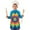 Colorful Rainbow Tie, variant on Purple Blue Tie Dye Pattern Kids Aprons for Girls and Boys,Adjustable Neck Strap Toddler Aprons for Kids Cooking Baking